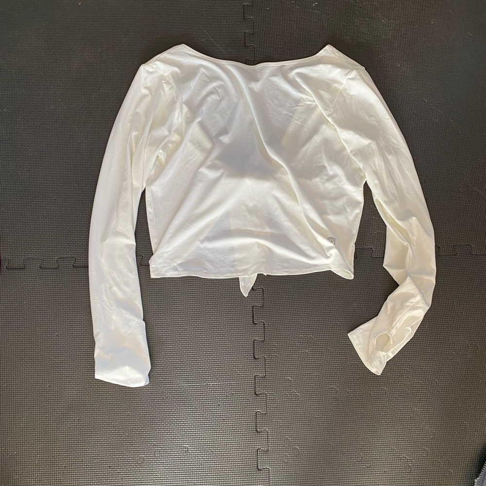 BP tie back crop top, M